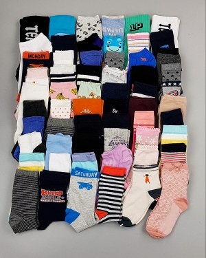 Купить Носки дети СТОК лето#5 кг, ЛОТ №6993 оптом в Кемерово и Кемеровской области