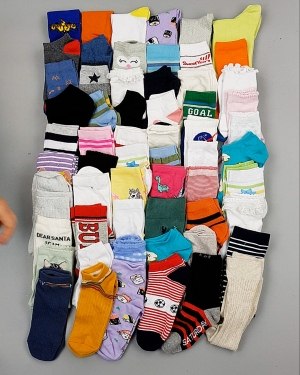 Купить Носки дети СТОК лето#5 кг, ЛОТ №6992 оптом в Кемерово и Кемеровской области