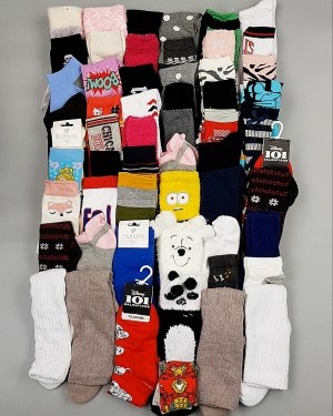 Купить Носки дети СТОК зима#5 кг, ЛОТ №6986 оптом в Кемерово и Кемеровской области