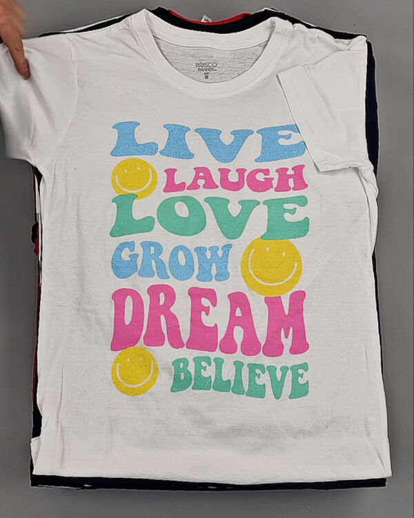 Фотография  477 - Футболки м/ж (Printed T-Shirts New)#5 кг, ЛОТ №8913 оптом в Кемерово и Кемеровской области