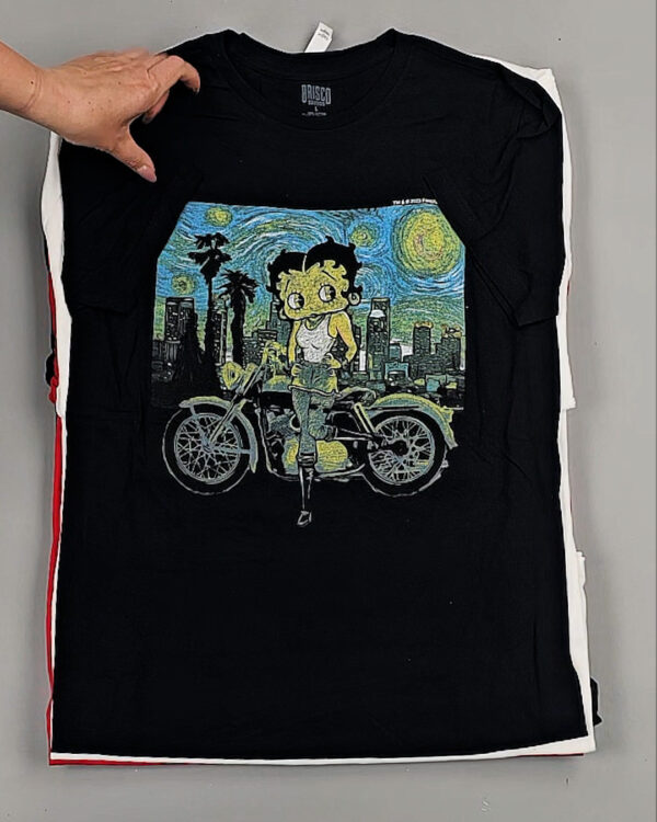 Фотография  244 - Футболки м/ж (Printed T-Shirts New)#5 кг, ЛОТ №8913 оптом в Кемерово и Кемеровской области