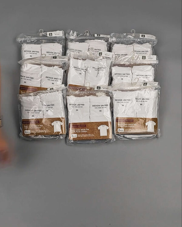 Фотография  174 - Футболка белая муж Корея 085#5 кг оптом в Кемерово и Кемеровской области