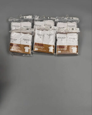 Фотография  324 - Футболка белая муж Корея 085#5 кг оптом в Кемерово и Кемеровской области