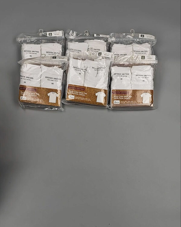 Фотография  773 - Футболка белая муж Корея 085#5 кг оптом в Кемерово и Кемеровской области