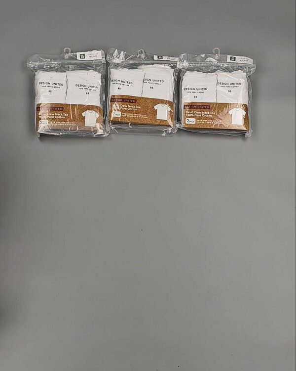 Фотография  359 - Футболка белая муж Корея 085#5 кг оптом в Кемерово и Кемеровской области