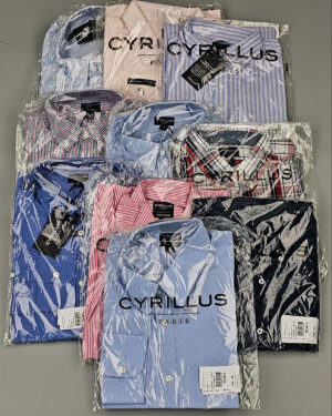 CYRILLUS Men рубашки дл/р AF28 - Сток оптом